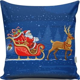 Aberto Design Cojín Multicolor 43x43 cm con Relleno de Silicona
